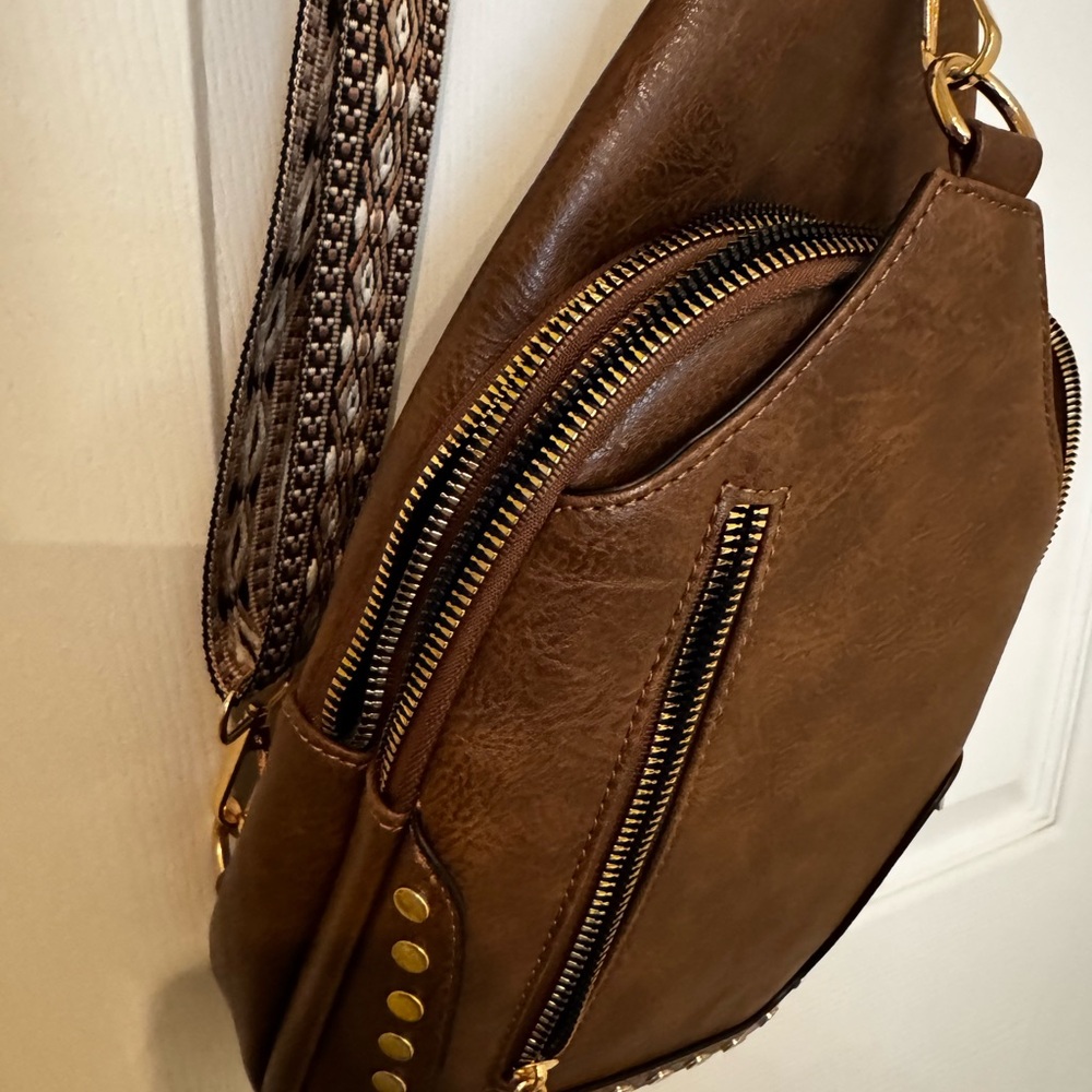 Sam & Hadley Brown Crossbody Bag